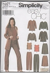 Click to view larger image of Simplicity~5921~Sz 12-18~Jackets~Skirts~TOPS~ (Image1)