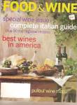 Food & Wine magazine-  October 2000