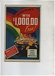 Click here to enlarge image and see more about item J8783: Win $1,000.00 Free -    1937