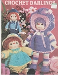 Click here to enlarge image and see more about item KNIT254: Crochet Darlings Doll Clothes MM901 DOLLS CLOWN  1983
