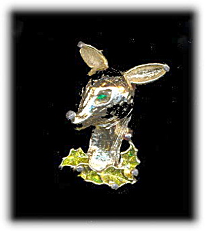 Vintage Gerry's Reindeer Christmas Pin (Image1)