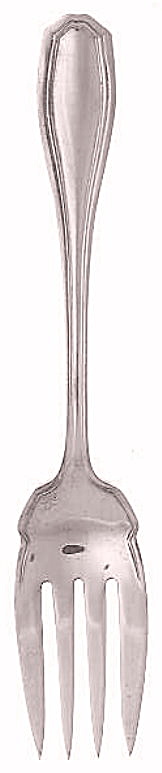 1919 'clinton' Wm Rogers 8 1/2&quot; Cold Meat Fork