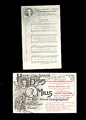 2 1907 Davis & Mills (Chorus, Music) Postcards (Image1)
