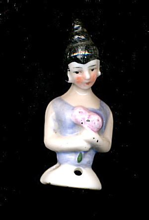 1920s Bisque/Porcelain Germany 1 3/4" Half Doll (Image1)