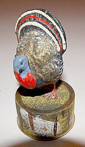 Early 1900s Thanksgiving Candy Container - Turkey (Image1)