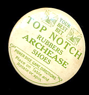 1920s Advertising Archease Shoes Hand Held Palm Puzzle (Image1)