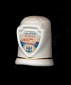 Royal Caribbean Legend of the Seas Porcelain Thimble (Image1)