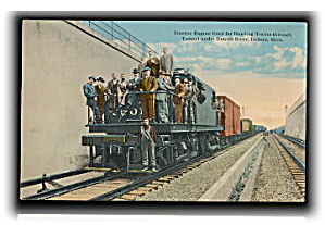 Detroit, MI, Electric Engine 1910 Postcard (Image1)