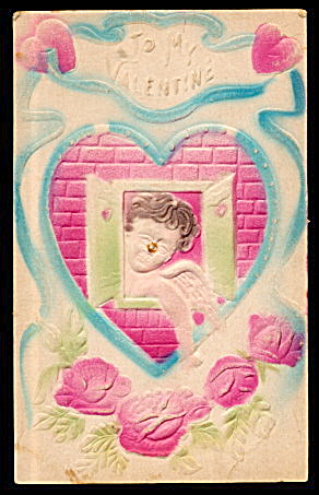 'To My Valentine' Valentine's Day 1909 Postcard (Image1)