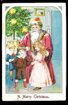 1908 Santa Claus with Children Postcard