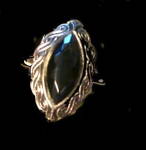 Click to view larger image of AVON 1977 "Shadow Play" Hematite Ladies Ring (Image3)