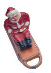 B194 Barclay Santa Claus on Sled ca 1935