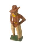Vintage Grey Iron Cowboy Lead Figure (A74)