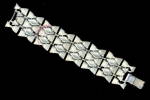 1950s CORO Wide Silver Tone Bracelet