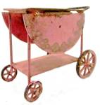 Old Germany Tin Dollhouse Rolling Table