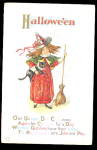 1913 Halloween Child Witch Postcard