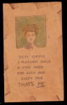 Leather 1906 'Rosy Cheeks..' Greetings Postcard