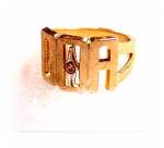 Vintage Fraternal OOA Goldtone Mens Ring