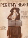 1913 'Peg O'My Heart' Girl with Dog Sheet Music