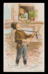 Click to view larger image of 1880 Estey Organ Company Man Singing Trade Card (Image1)