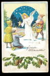 1905 German Christmas Angel & Santa Postcard