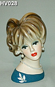 8 1/2" Young Lady Head Vase (Image1)