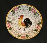 Click to view larger image of Rooster and  Roses  10" Serving Bowl (Image1)