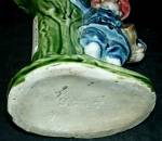 Click to view larger image of 6 1/2" Majolica  Boy Holding a Flower Vase (Image3)