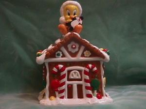 Tweety Gingerbread House Cookie Jar