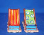 Click here to enlarge image and see more about item BCHSP01: BEACH CHAIRS SALT & PEPPER