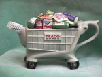 Click here to enlarge image and see more about item T041: SHOPPING TROLLEY TEAPOT  Limited Edition