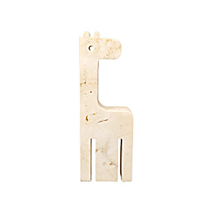 1970s Original Big Travertine Giraffe Sculpture by Enzo Mari for F.lli Mannelli (Image1)