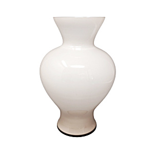1960s Astonishing Beige Vase By Ca' Dei Vetrai In Murano Glass. Made In Italy