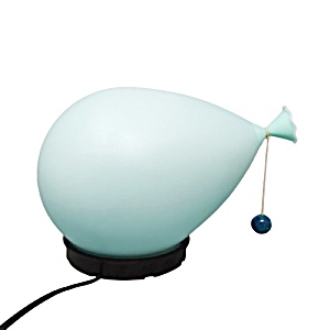 1970s Blue Lamp &quot;balloon&quot; By Yves Christin For Bilumen. Made In Italy
