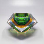 Click to view larger image of 1960s  Green Ashtray or Catch-All By Flavio Poli for Seguso (Image3)