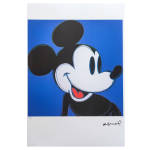 1980s Andy Warhol "Mickey Mouse" Limited Lithograph by Leo Castelli