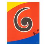 Original Astonishing Alexander Calder "Swirl" Lithograph 1974