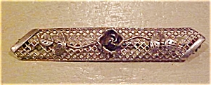 Art Nouveau Sterling Bar Pin