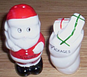 Santa & Bag Salt Pepper Shakers