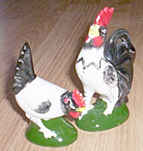 Vintage Rooster & Hen Shaker Set (Image1)