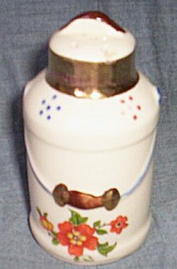 Rare Shawnee Milk Can Shaker Floral Transfer (Image1)