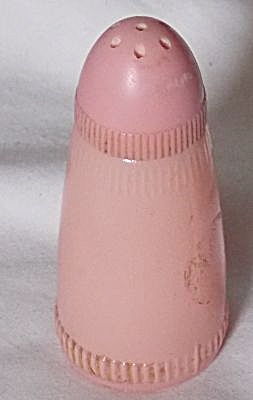1950's Pink Fired On Glass Single Shaker
