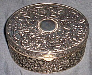 Lovely Silver Tone Jewelry Casket/Box (Image1)
