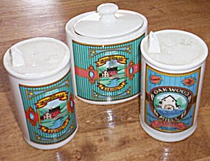 Range Set Salt Pepper Grease Jar