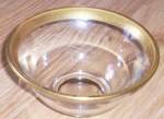 Lovely Simplistic Gold Rim Mayo Bowl