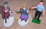 Click here to enlarge image and see more about item db-28: Christmas Village Figurines