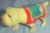 Click to view larger image of 2 Antique Celluloid Dogs Airedale English Bulldog Free Shipping (Image2)