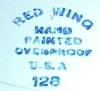Click to view larger image of  Red Wing Dinner Plate Red Wing Rose (Image2)