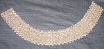 Vintage Wide Beaded Collar Silver w/ Pearls