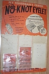 Click here to enlarge image and see more about item rum-375: Vintage No-Knots Eyelet Lure Display Card